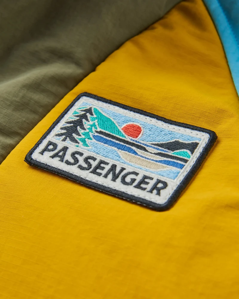 Ocean Isolierter Anorak - Staubiges Olivgrün/Heritage Yellow