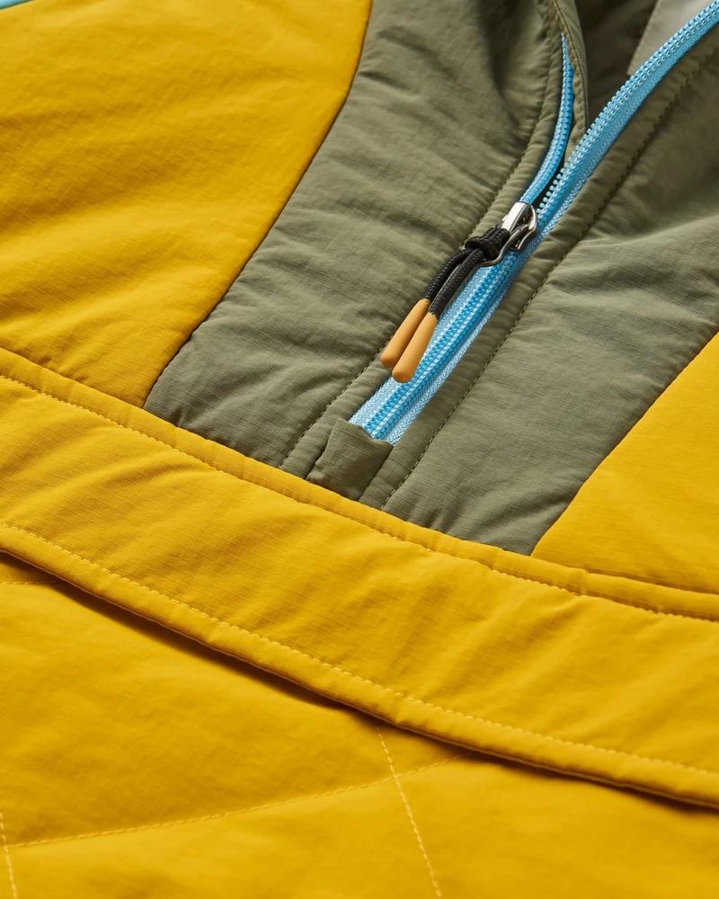 Ocean Isolierter Anorak - Staubiges Olivgrün/Heritage Yellow