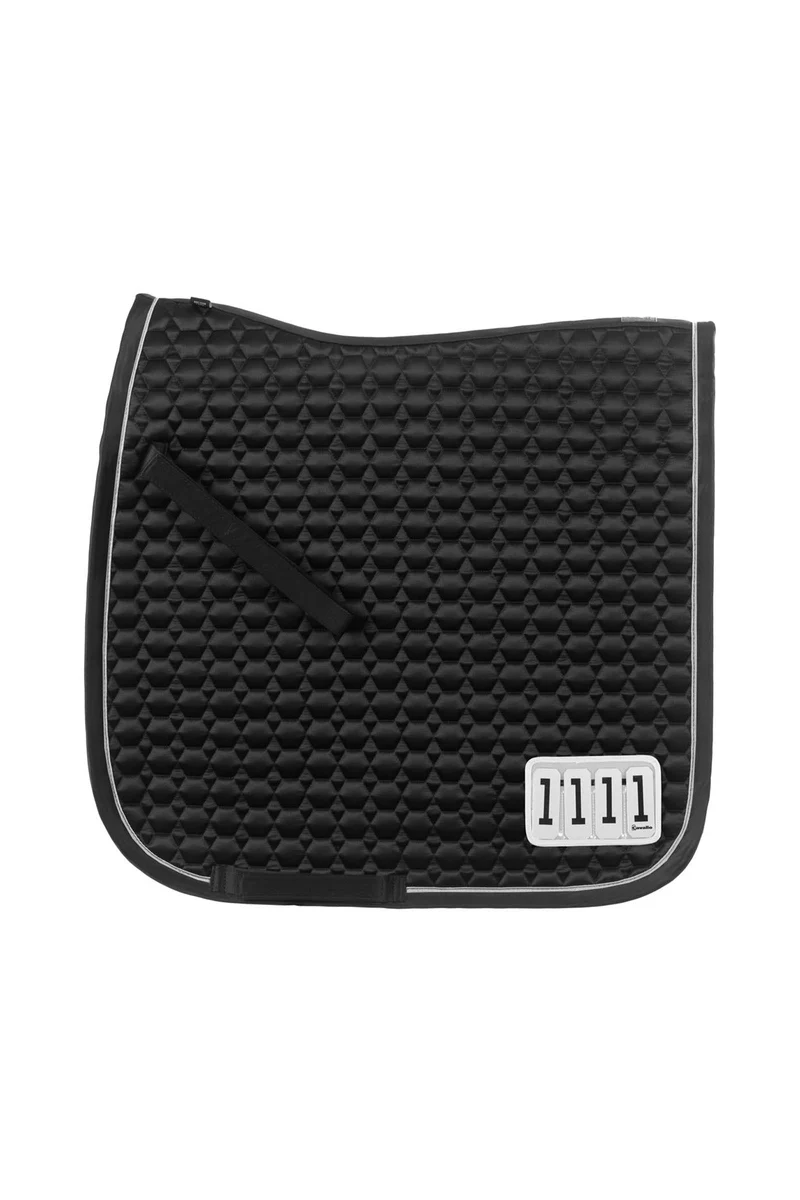 CAVALJOLLY Dressurschabracke mit Startnummern Black P
