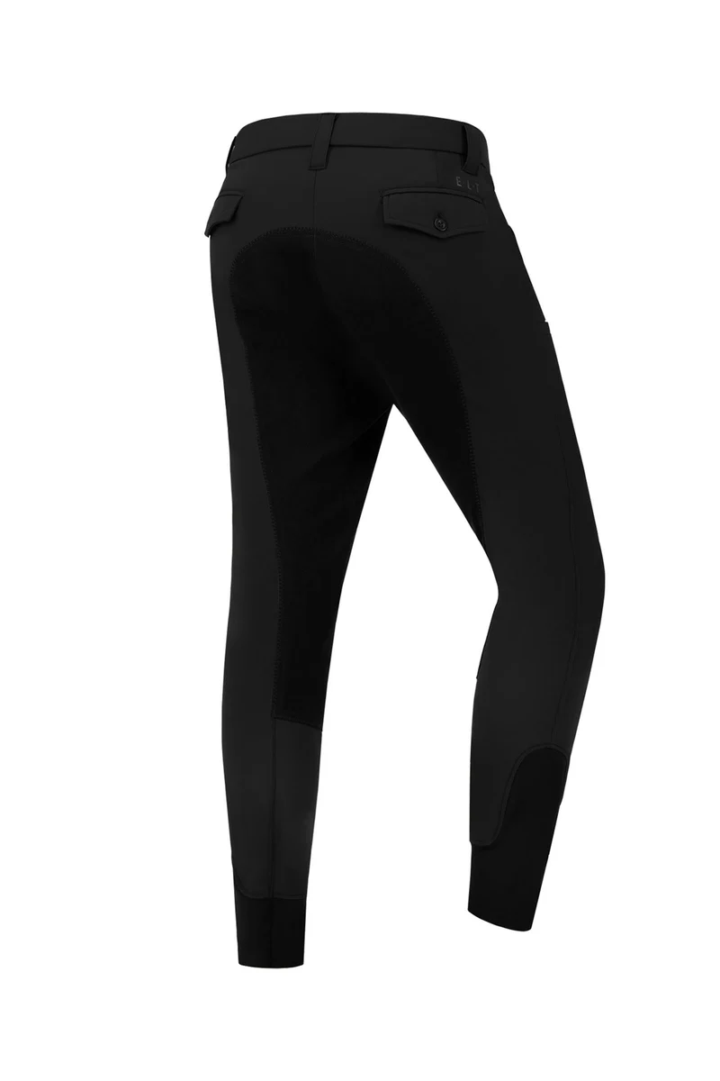 Matteo Classic Herrenreithose mit Vollbesatz aus Kunstleder black 54