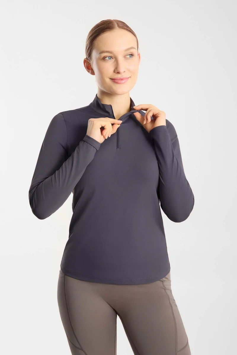 Emmie Damen kühlendes Funktionsshirt mit langen Ärmeln Odyssey Navy 32