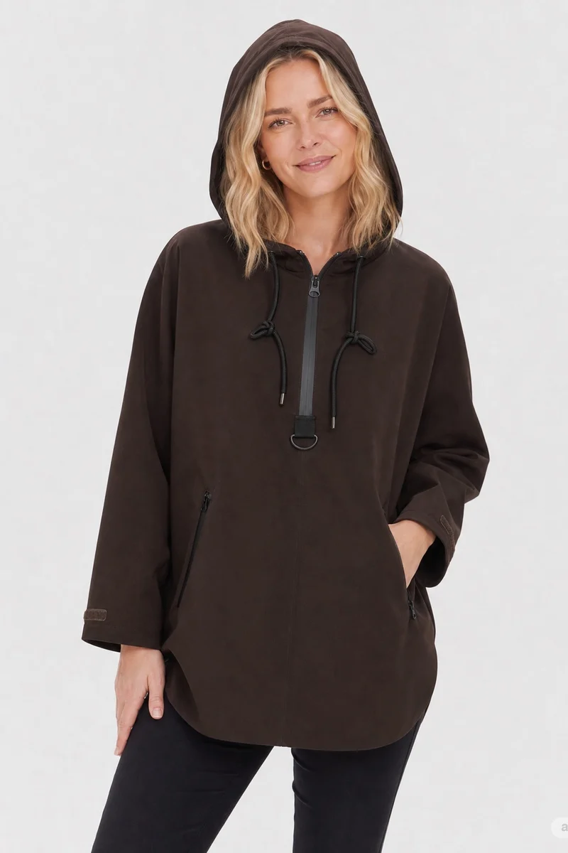 Mow Poncho 206743 | Mole | Jakke fra Freequent