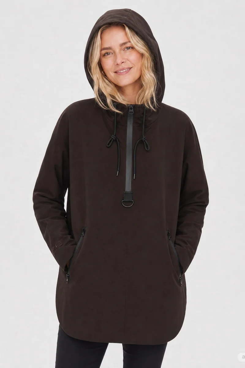 Mow Poncho 206743 | Mole | Jakke fra Freequent