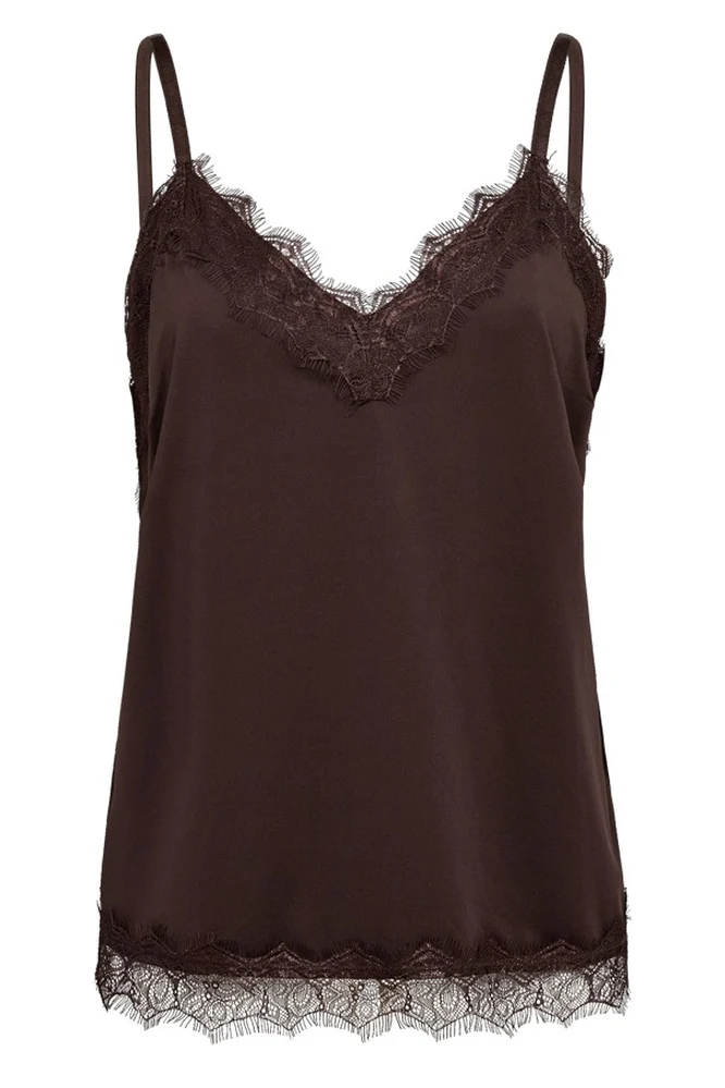 Bicco strap top | Mole | Blonde top fra Freequent