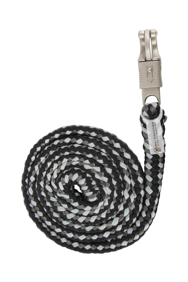 Plus Führstrick mit Panikhaken Black/Grey Einheitsgröße