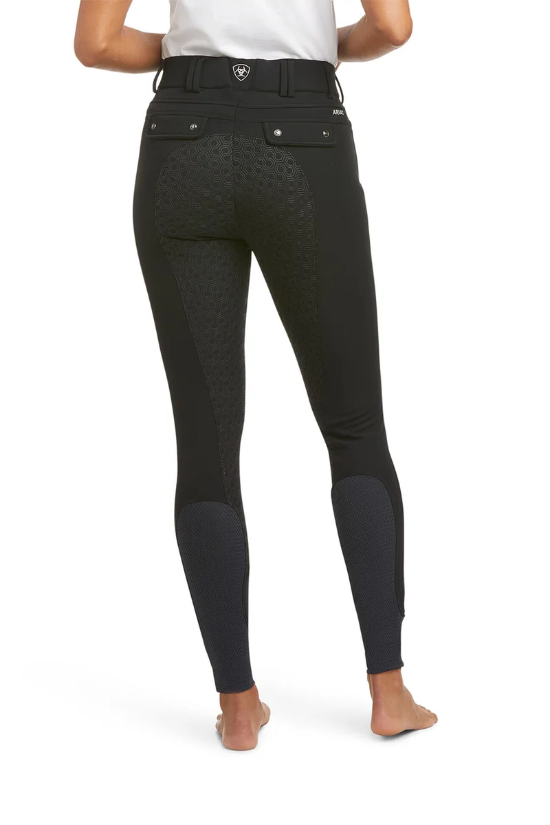 Tri Factor Frost Damen gefütterte Reithose mit Vollbesatz Black 42 Regular