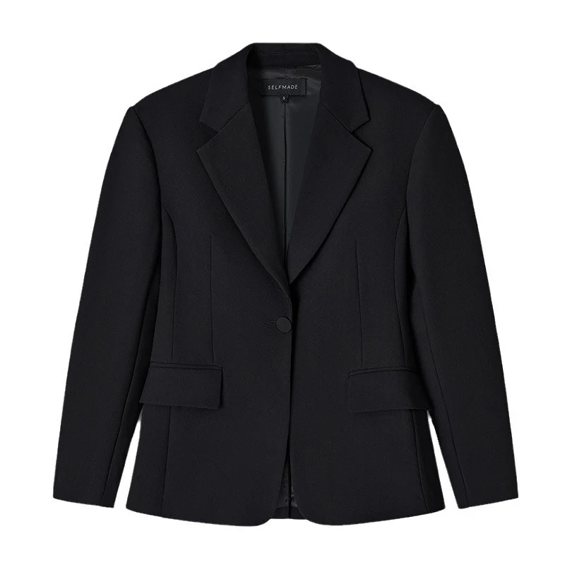 Damen Oversized Blazerjacke mit besonderen Knopfdetails und lässigem Schnitt Drune