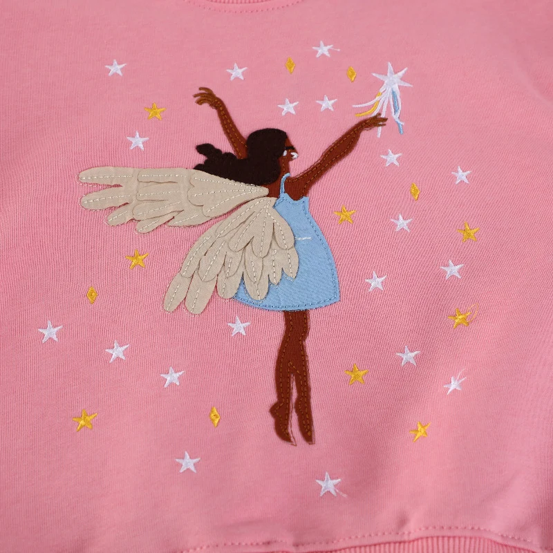 Mädchen Sweatshirt mit zauberhaftem Feen-Design Drune