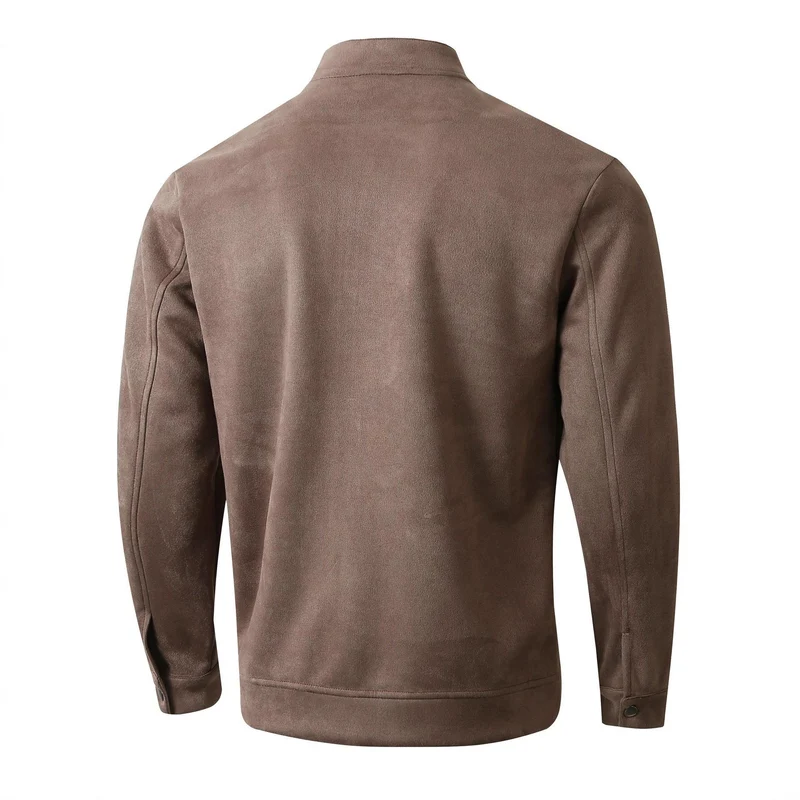 Herren Fleecejacke mit modernem Stehkragen und weichem Innenfutter Drune
