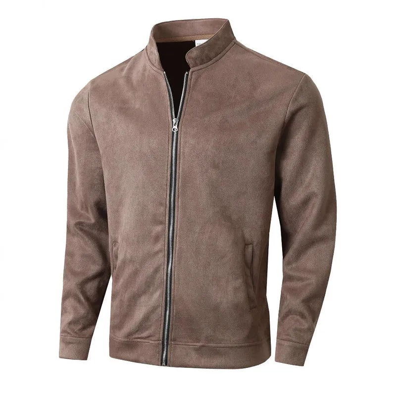 Herren Fleecejacke mit modernem Stehkragen und weichem Innenfutter Drune