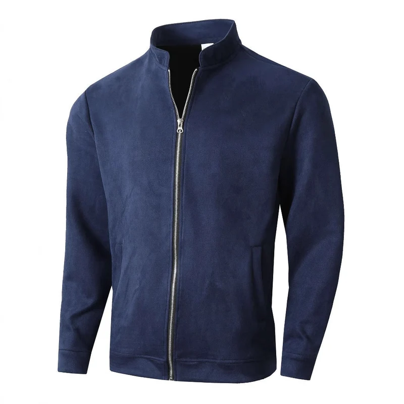 Herren Fleecejacke mit modernem Stehkragen und weichem Innenfutter Drune