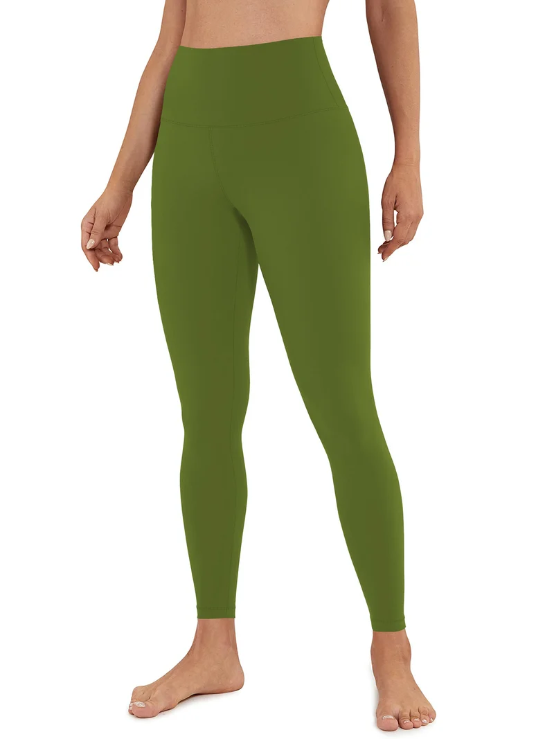 Damen Hohe Taillen Yoga-Leggings mit Bauchkontrolle und hohem Stretch Drune
