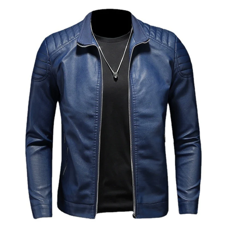 Herren Moderne Lederjacke Drune