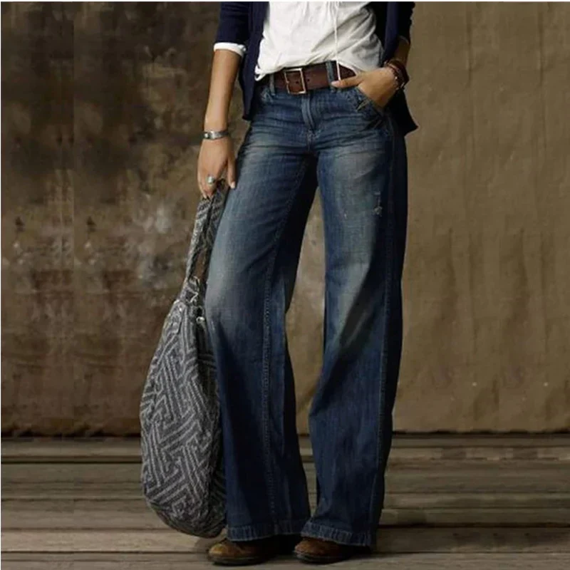 Drune | Vintage Weite Hosen Schicke Jeans