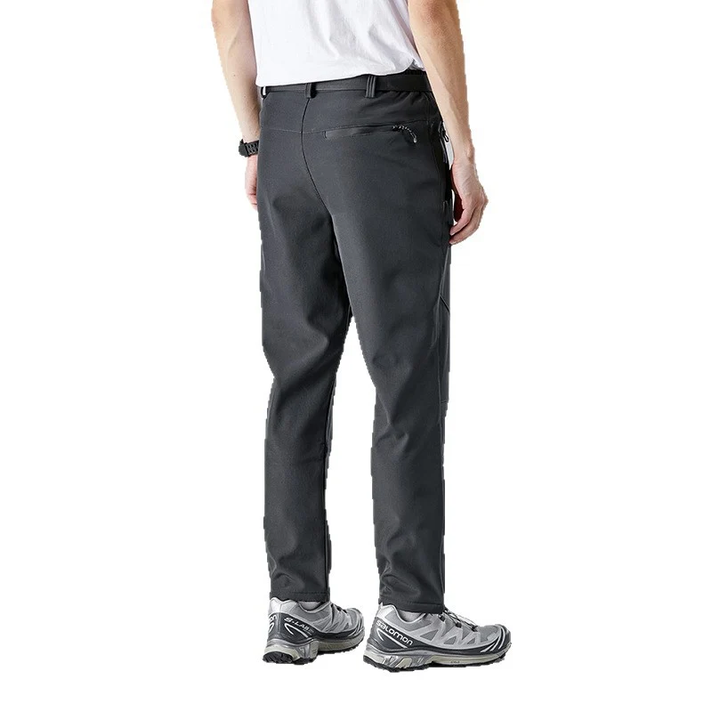 Herren Softshell-Trekkinghose mit ergonomischen Knien, elastischem Bund und Reißverschlusstaschen Drune