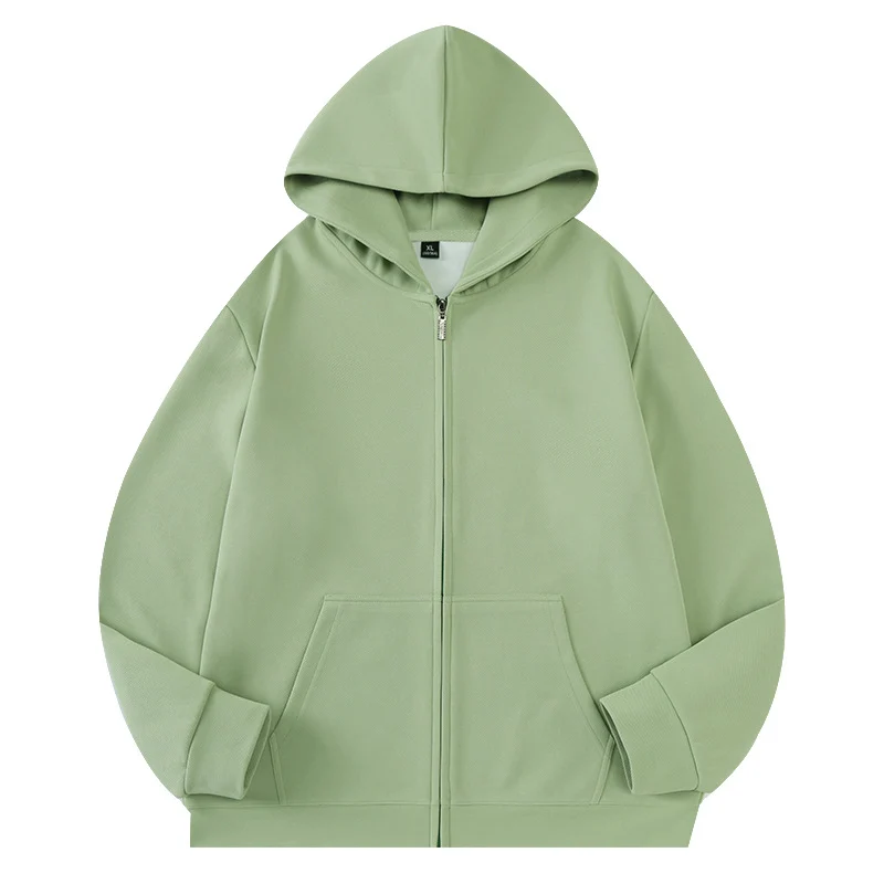 Unisex Oversize Kapuzen‑Zipjacke aus French‑Terry mit verdeckter Nahtführung Drune