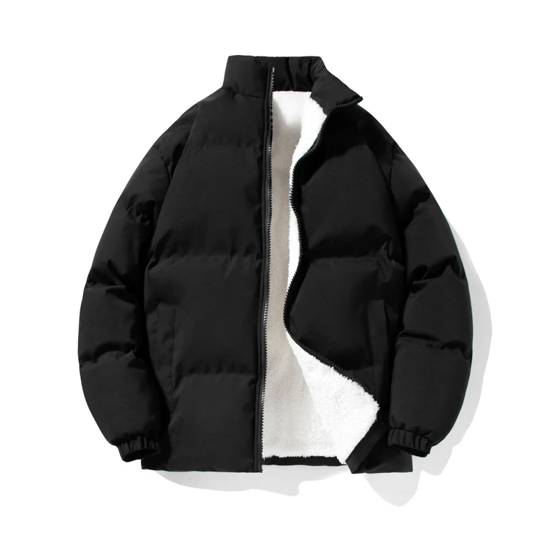 Herren Thermo‑Steppjacke mit Sherpa‑Fleece‑Innenfutter, Stehkragen und verdecktem Reißverschluss Drune