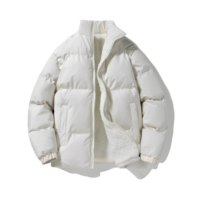 Herren Thermo‑Steppjacke mit Sherpa‑Fleece‑Innenfutter, Stehkragen und verdecktem Reißverschluss Drune