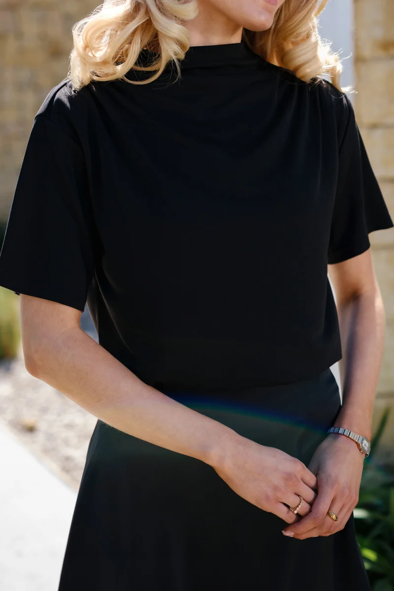 Wanda Ss Top | Black | Top fra Liberté