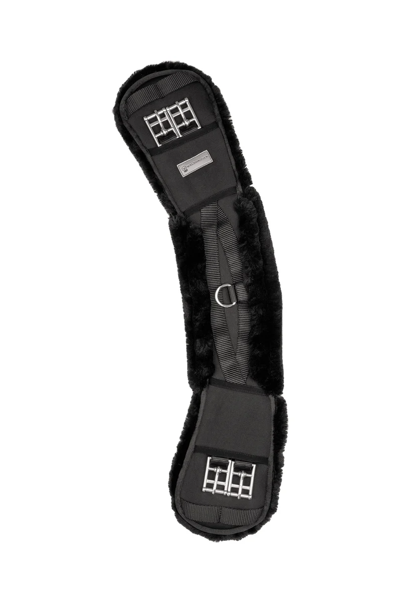 Weicher Kurzgurt mit Kunstfell Black 75 cm