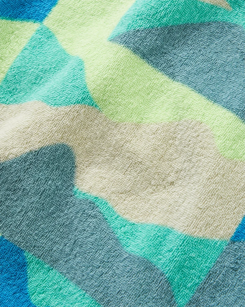 Shoreline Baumwoll-Surf-Poncho - Vista Patchwork Aqua
