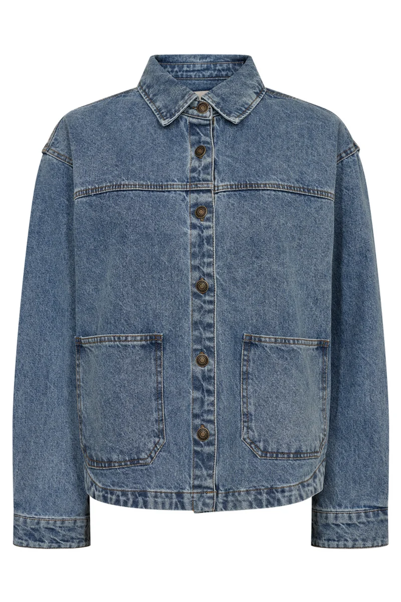 Kalia Jacket 211616 | Medium Blue Denim | Jakke fra Freequent
