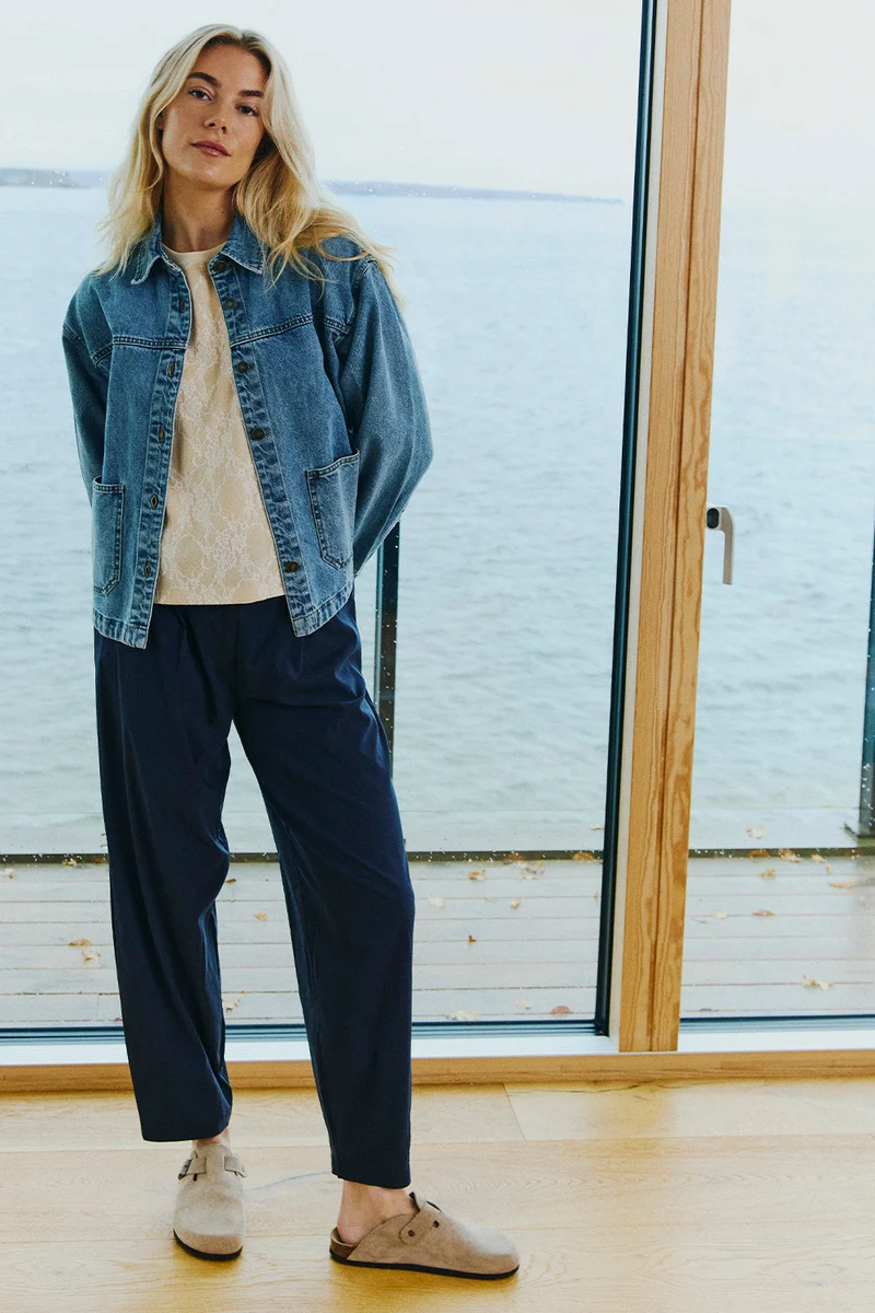 Kalia Jacket 211616 | Medium Blue Denim | Jakke fra Freequent