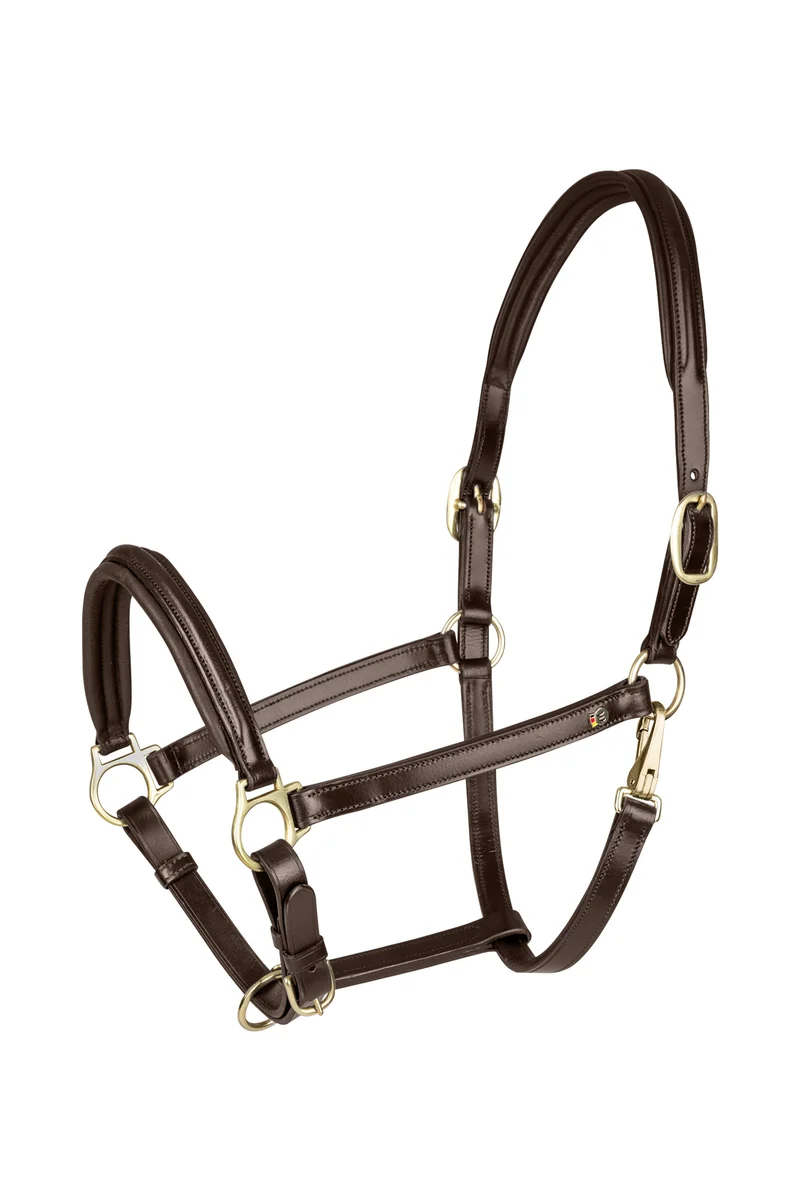 Classy S-Line Halfter Brown/Brass WB