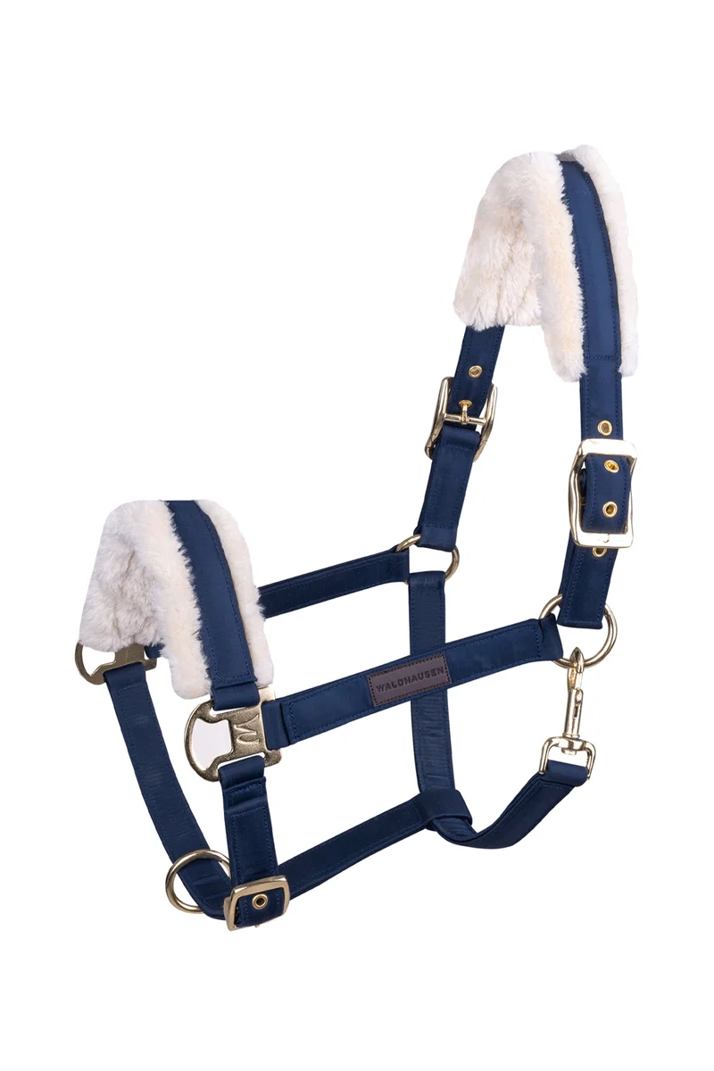 Exclusive Halfter Night Blue/Beige V