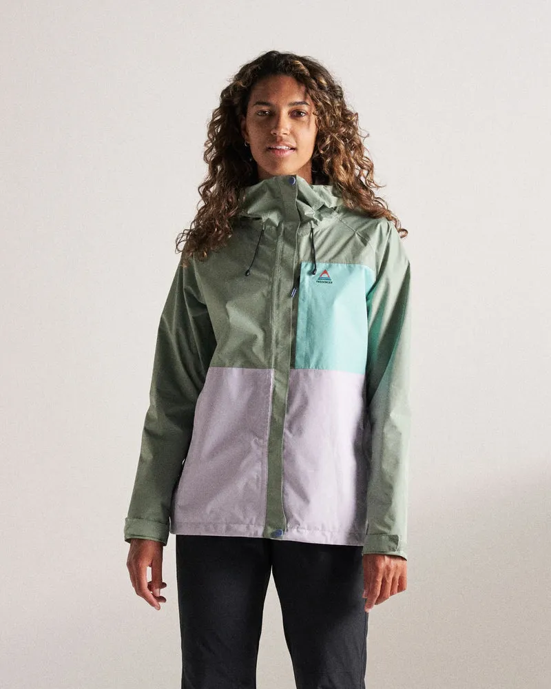 Trailscape Damen Wasserdichte Jacke - Pistazie/Fliederhauch/Aqua