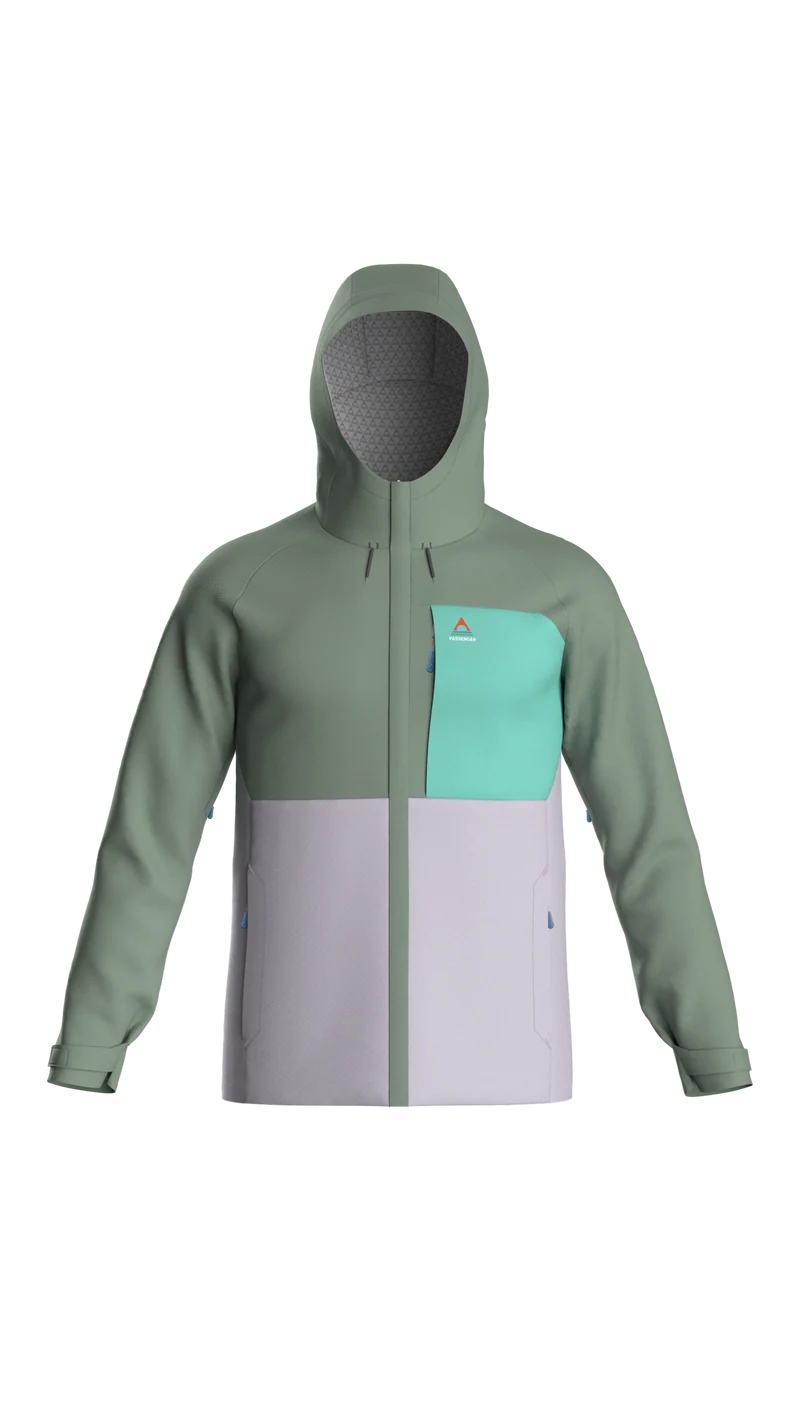 Trailscape Damen Wasserdichte Jacke - Pistazie/Fliederhauch/Aqua