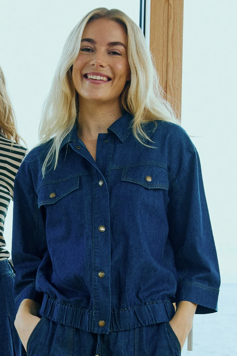 Lisea Jacket 211387 | Dark Blue Denim | Jakke fra Freequent
