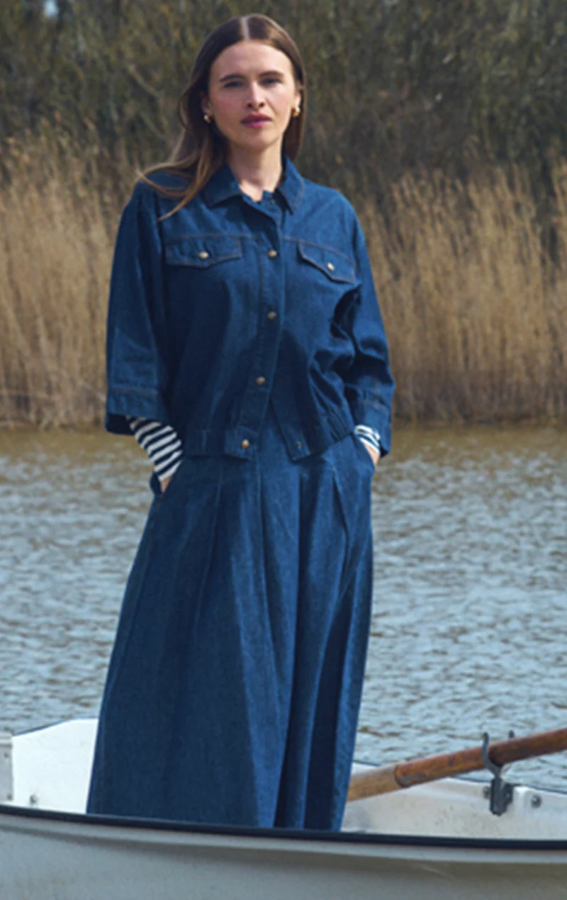 Lisea Jacket 211387 | Dark Blue Denim | Jakke fra Freequent