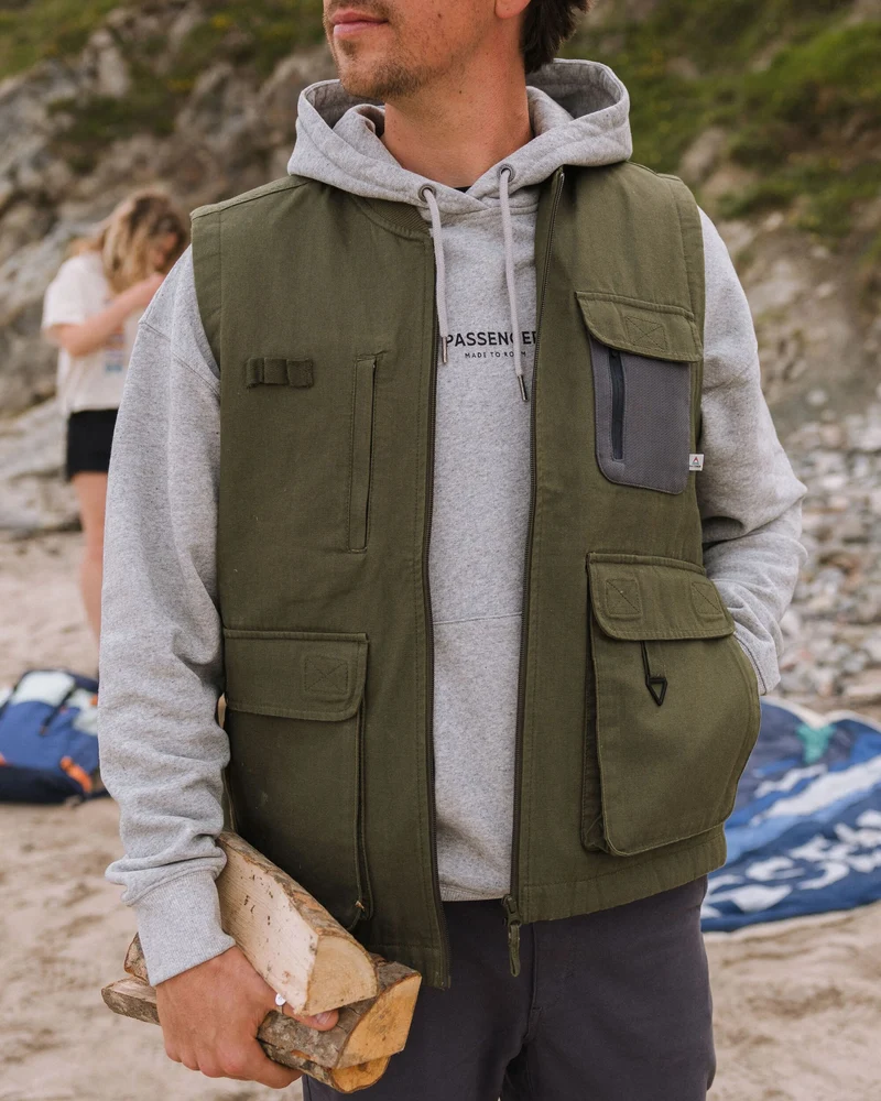 Explorers Bio-Baumwoll-Canvas-Top - Khaki