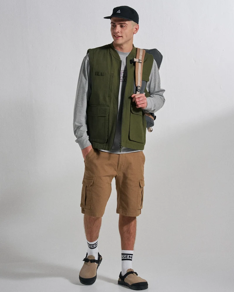 Explorers Bio-Baumwoll-Canvas-Top - Khaki