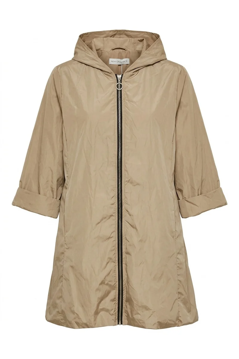 Nimbus Long Rain Jacket | Caramel