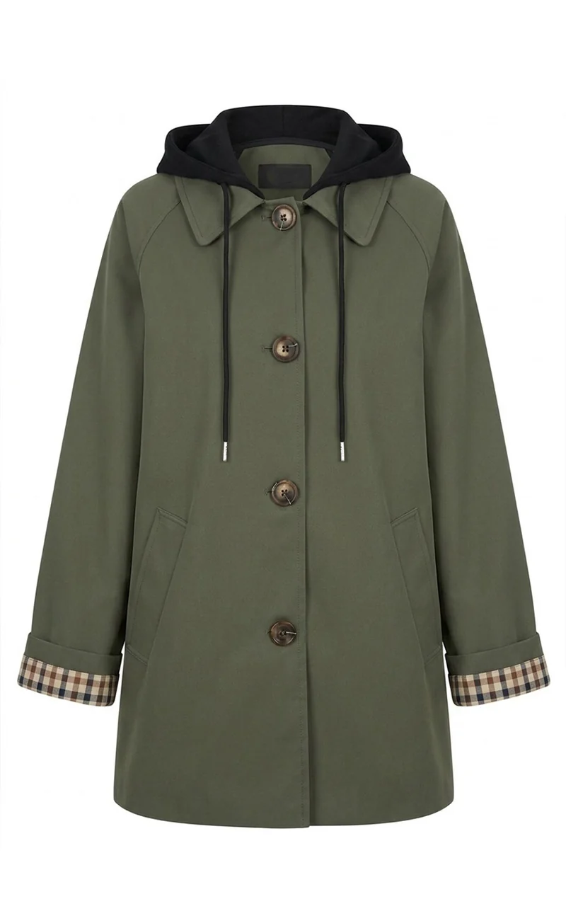 Reese Mid-Length Trench | Kaki