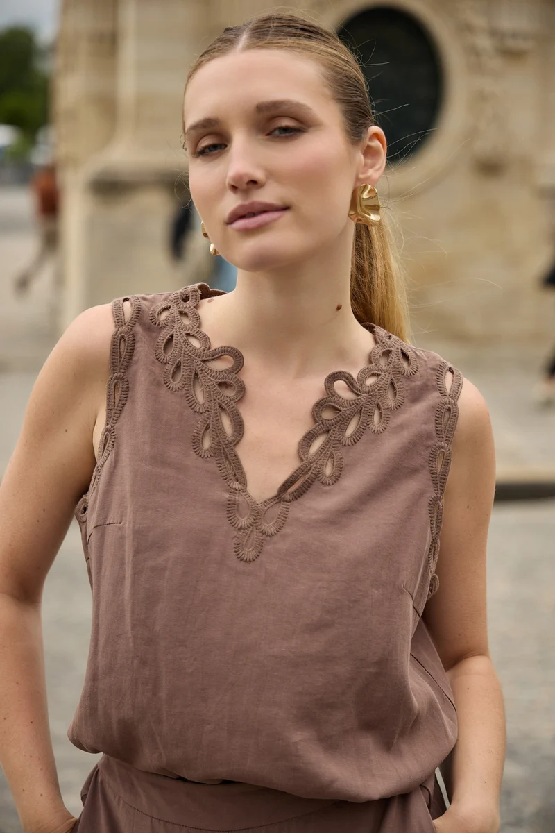 Trixie Tank Top | Coffee