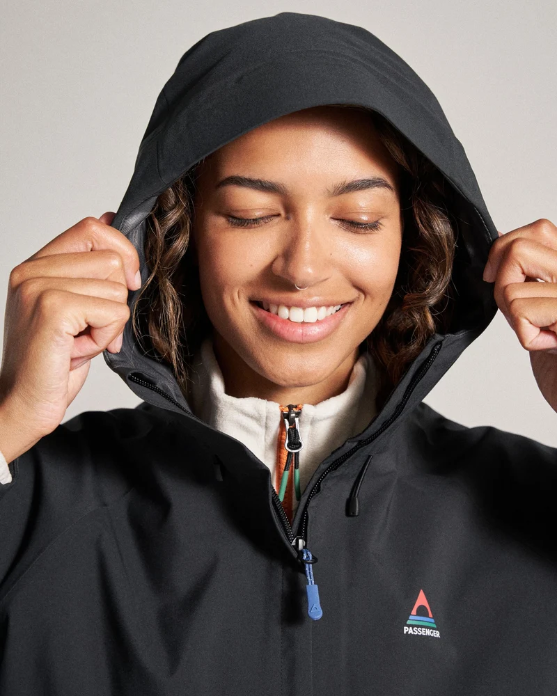 Five Element Wasserdichte Jacke - Schwarz