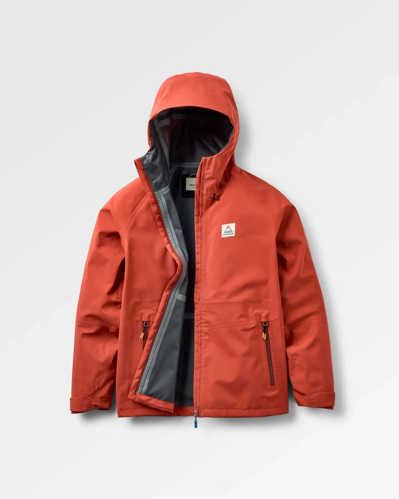 Five Element Wasserdichte Jacke - Rotockerfarbig