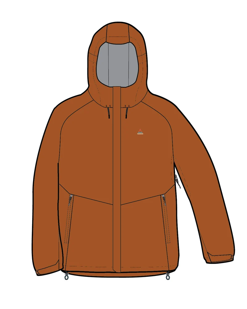 Five Season Wasserdichte Jacke - Sonnenuntergang Orange