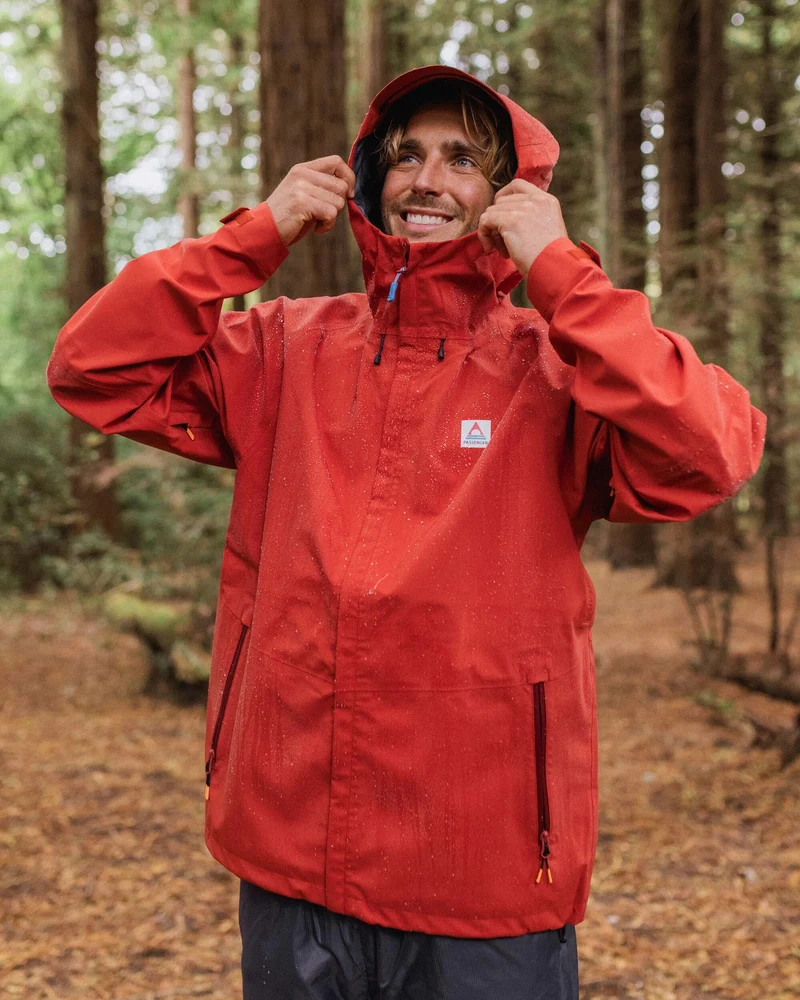 Five Season Wasserdichte Jacke - Rot Ocker