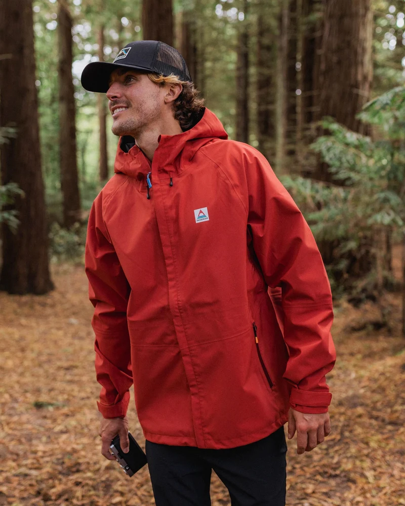 Five Season Wasserdichte Jacke - Rot Ocker