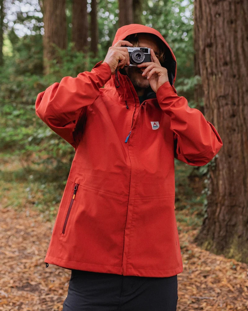 Five Season Wasserdichte Jacke - Rot Ocker