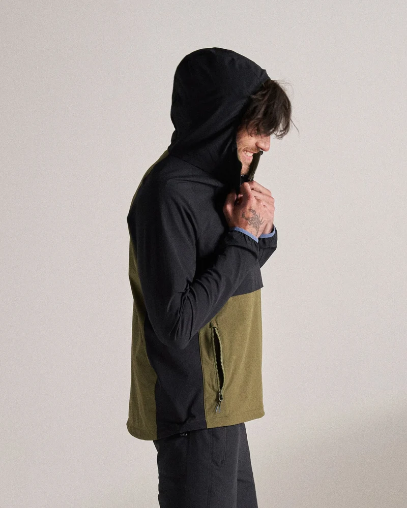 Roamer Light Softshell Anorak - Schwarz/Khaki
