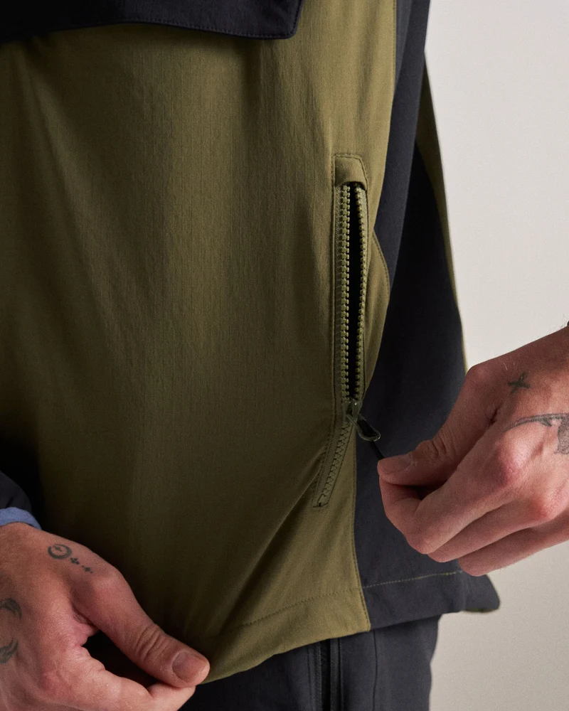 Roamer Light Softshell Anorak - Schwarz/Khaki