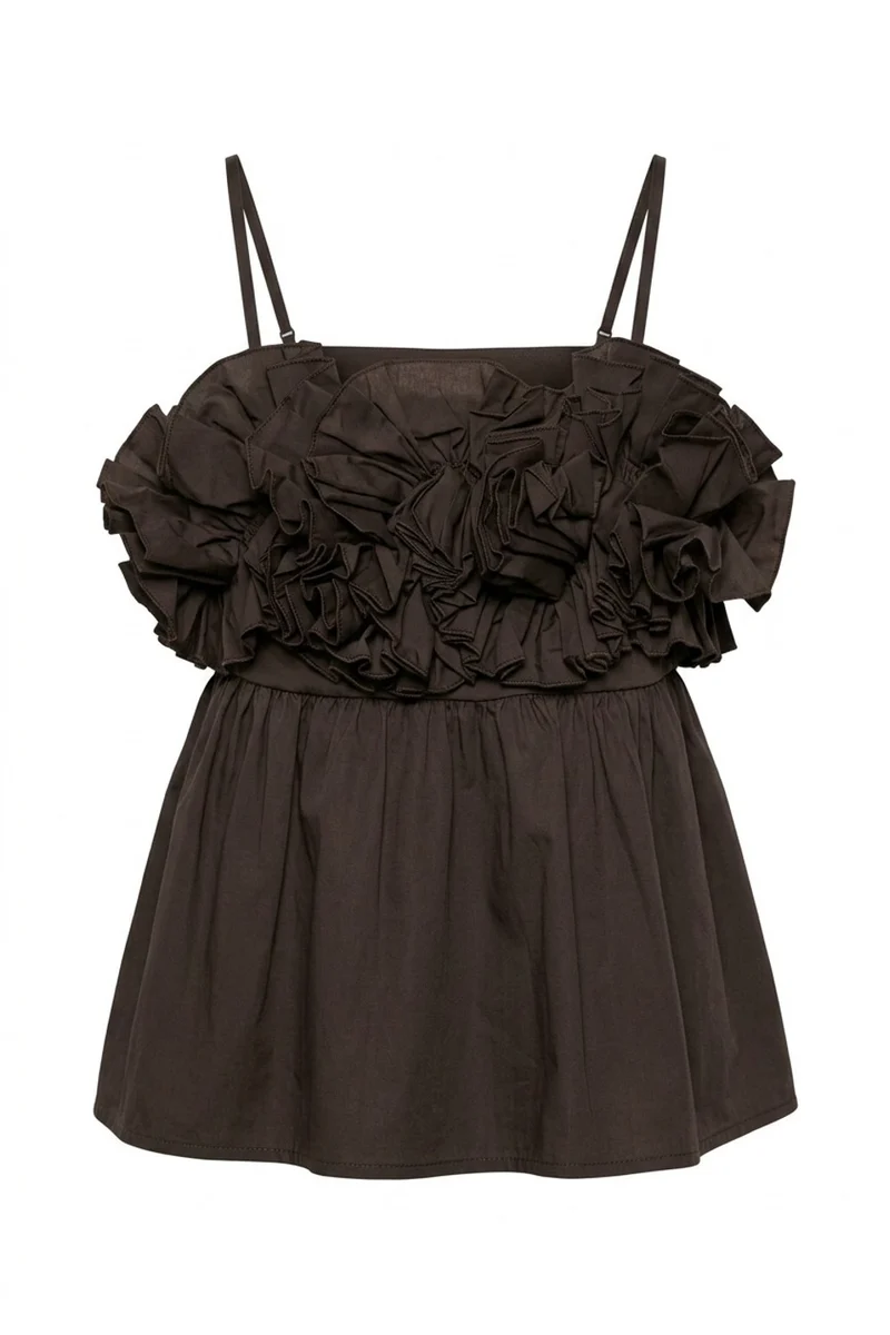 Allegria Embroidered Top | Dark Maroon