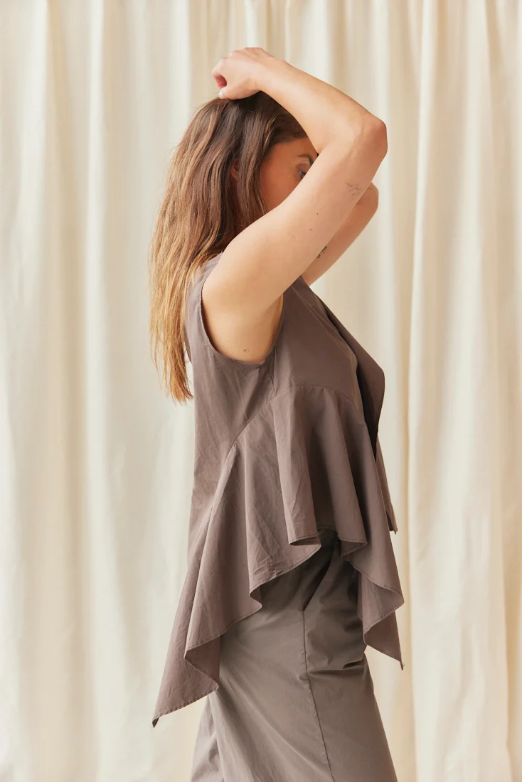 Palmina Tank top | Dark Maroon