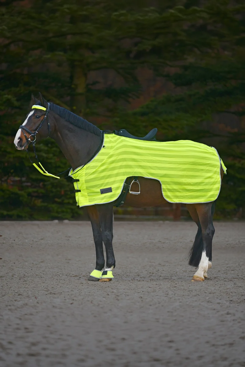 REFLEX Reitdecke mit Sattelausschnitt Neon Yellow 145