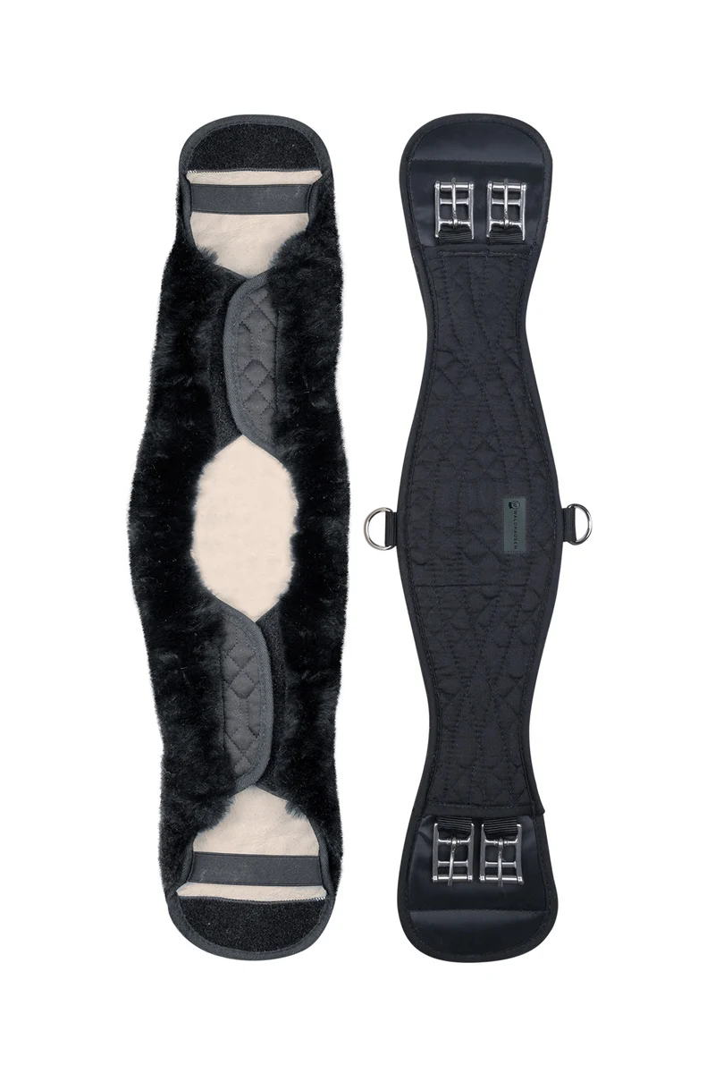 Kurzgurt mit Lammfell Black/Black 75 cm